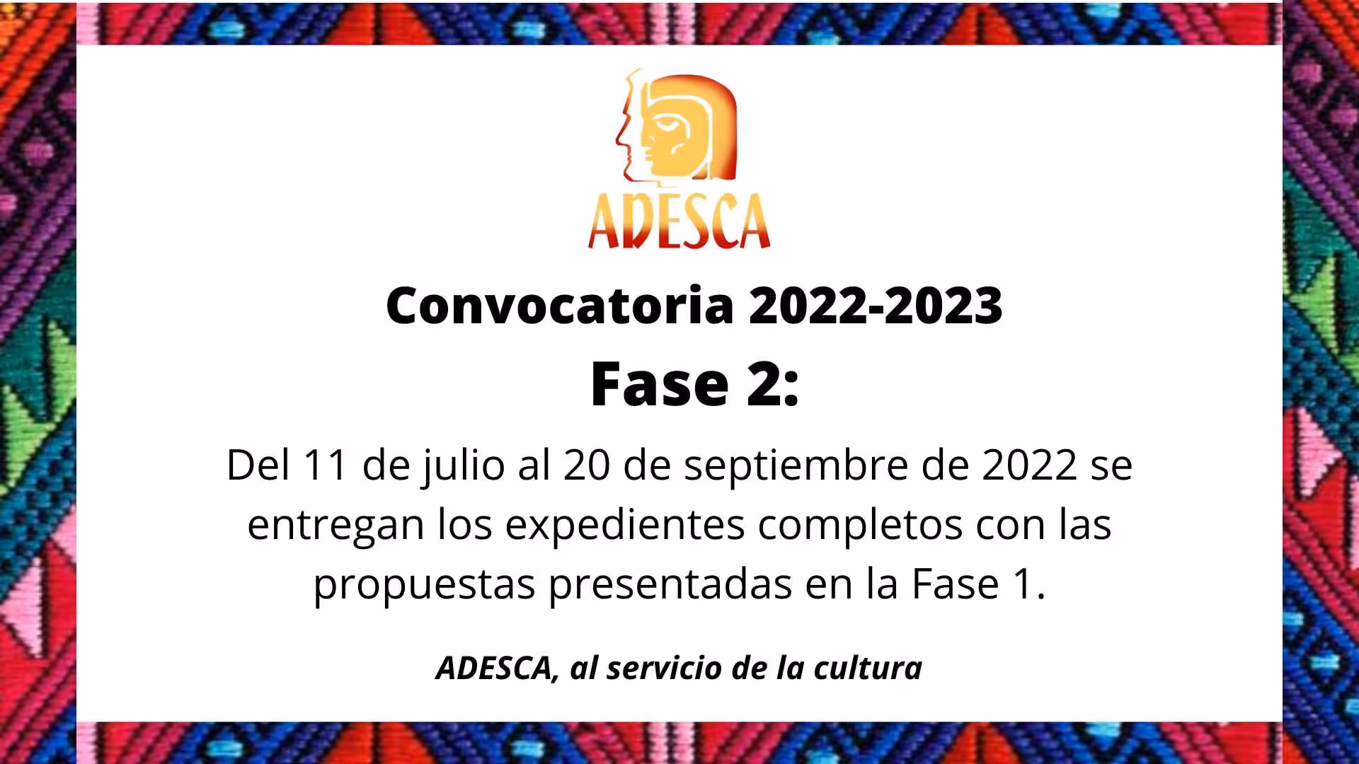 Proceso Convocatoria 2022-2023